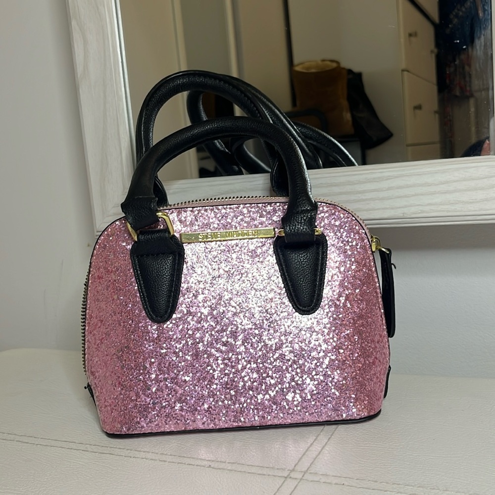 Steve Madden sparkly pink purse